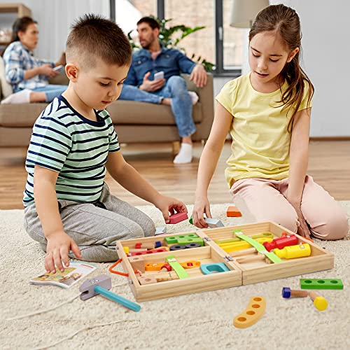 Toolbox kids toys wooden toys tool workbench kids suitcase kids toys kids games kids tools