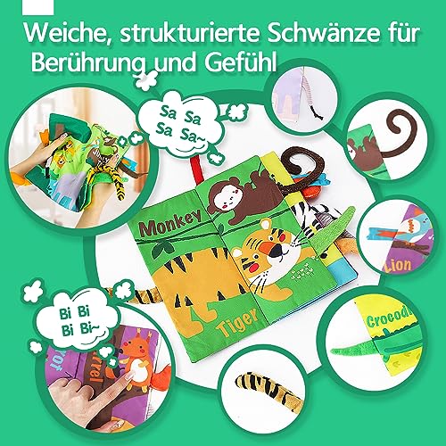 Stoffbuch für Babys, Interaktives Bilderbuch