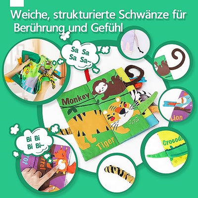 Stoffbuch für Babys, Interaktives Bilderbuch