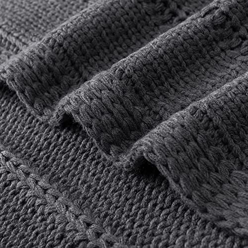 Cuddle Blanket Knitted Blanket, Soft Warm Coarse Knitted Blanket Knitted Living Blanket for Bed Sofa and Couch