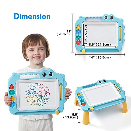 Toy for kids, magnetic drawing board for early learning, colorful erasable painting board, gift for baby, drawing pad with four stamps