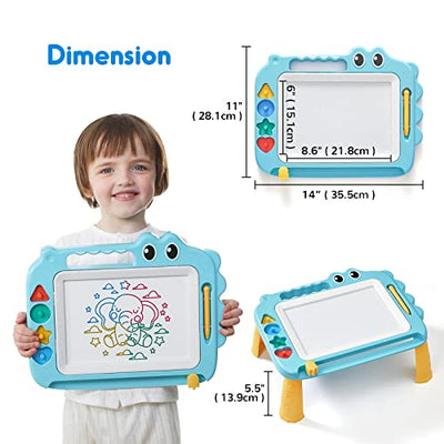 Toy for kids, magnetic drawing board for early learning, colorful erasable painting board, gift for baby, drawing pad with four stamps