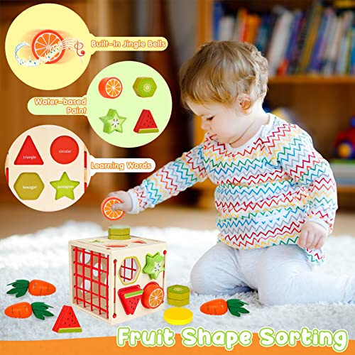 5 In 1 Toys - Wooden Toys, Baby Toys, Kids Toys Sorting Game Carrot Harvesting