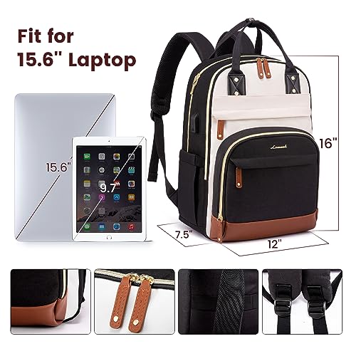 Laptop Backpack 15.6 Inch School Backpack Teenage Waterproof School Bag Anti-Theft with Laptop Compartment for School Travel Work Lightweight