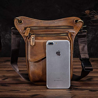 Genuine Leather Backpacks Leg Bag Hip Bag