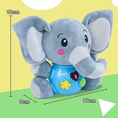 Jouet Peluche Eléphant Jouet Bébé de 7 8 9 mois Pâques