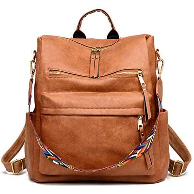 Fashion Backpack Handbag Versatile Design Convertible Shoulder Bag And Shoulder PU Leather Travel Bag