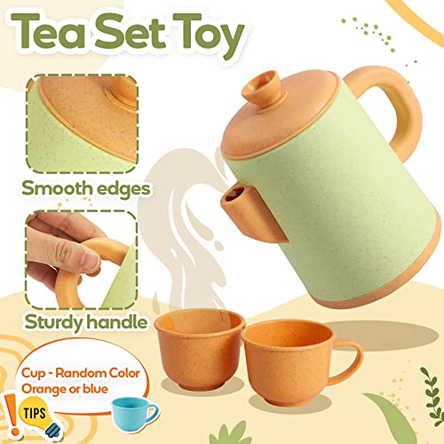 Kids kitchen accessories mud kitchen outdoor for kids, kitchen toys cookware, play kitchen accessories with pot set, role play toys