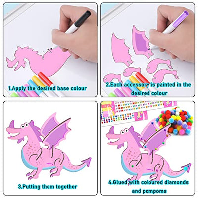 Wooden dinosaur craft set, dinosaur to paint