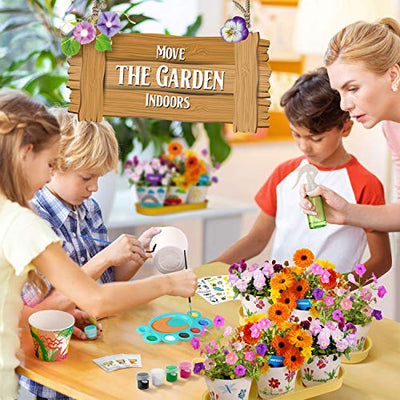 Malerei Garten Wachsende Set Pflanzen Bonsai-Pflanzen Wachsende Kinder Set Experimentierkasten