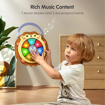 Baby Music Toy, Toy Baby Drum with Light and Sound