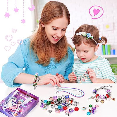 Jewelry crafting girls school enrolment girls craft kit kids bracelets do it yourself toys easter gifts