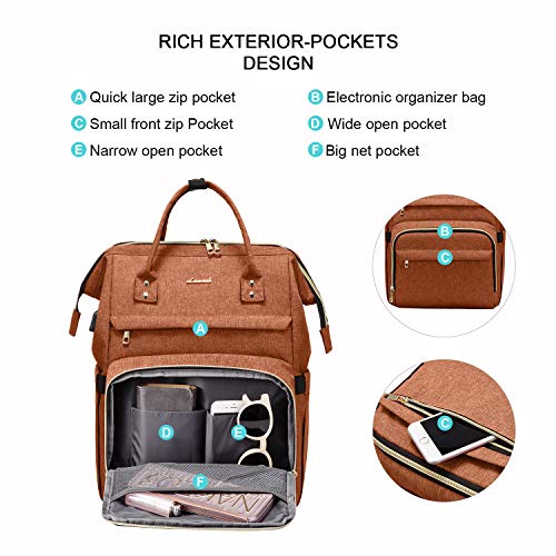 Laptop Backpack 15.6 Inch, Stylish Backpack, Waterproof Rectangular School Backpack Uni with USB Charging Port, for Travel Job Buseniss