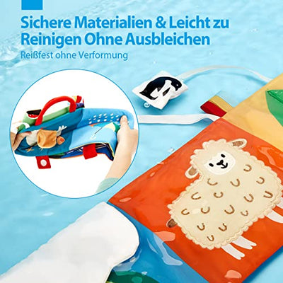 Stoff Buch Baby Spielzeug Schwarz Weiß Buch Kontrast Stoff Bücher 0 Monate Baby Bücher