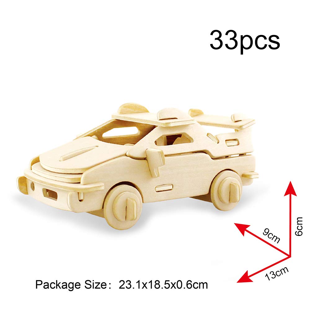 Wooden 3D Puzzle Collection Puzzle Model Kit Wooden Craft Kids Puzzle Educational Toy