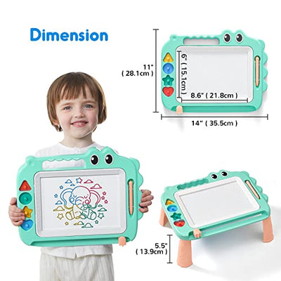 Toy for kids, magnetic drawing board for early learning, colorful erasable painting board, gift for baby, drawing pad with four stamps