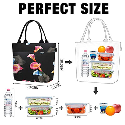 Small Lightweight Lunch Bag Insulated Bag for Work School Foldable Waterproof