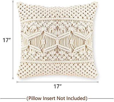 Set of 2 macramé cushion cover for decorative pillows sofa cushions decorative couch cushion covers boho decoration living room bedroom pillows