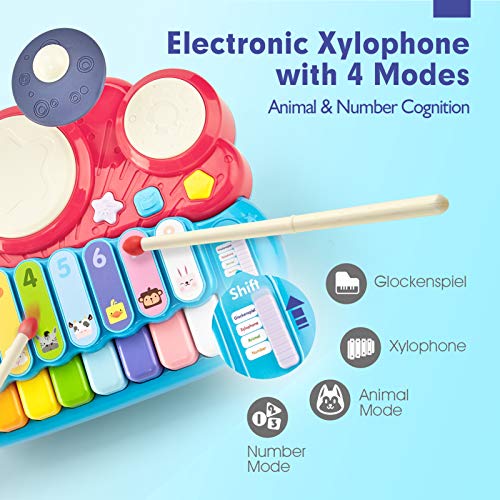 Baby Music Toy Baby from 1 2 3 4 5 Years Baby Xylophone Toy and Drum