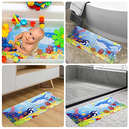 Badematte für Wanne für Kinder Cartoon Anti Rutsch Baby Badewanne Matte Extra lange Anti Rutsch