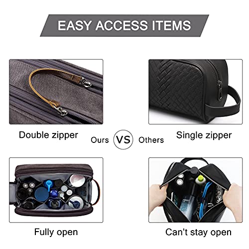 Toiletry Bag, Travel Toiletry Organizer Dopp Kit Water Repellent Shaving Bag for Toiletry Accessories