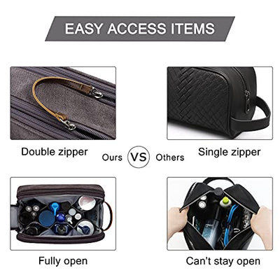 Toiletry Bag, Travel Toiletry Organizer Dopp Kit Water Repellent Shaving Bag for Toiletry Accessories