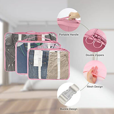 Travel Suitcase Organizer Set 9-Piece Packing Cubes