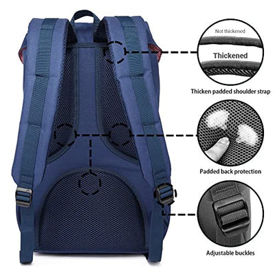 Rucksack Schön und Durchdacht Daypack für 15" Notebook mit Mäppchen für Schule, Uni