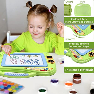 Magnetic Board, Magic Painting Board, Drawing Board with 2 Stamps, Doodle Sketch Pad, Board, Drawing Board, Learning Toy