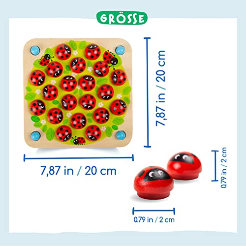 Gedächtnis Spiel aus Holz für Kinder im Alter Jahren mit 10 Lustigen Mustern – Pädagogisches