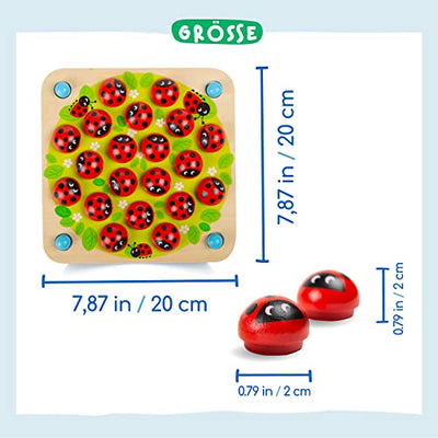 Gedächtnis Spiel aus Holz für Kinder im Alter Jahren mit 10 Lustigen Mustern – Pädagogisches