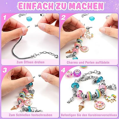 Jewelry crafting girls school enrolment girls craft kit kids bracelets do it yourself toys easter gifts