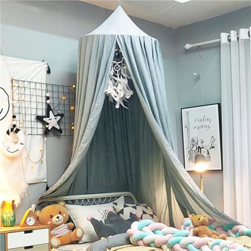 Canopy Bed Crib, Children Mosquito Net Lace Canopy, Canopy Bed Curtain for Play Reading Bedroom Dressing Room