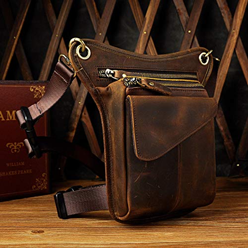 Genuine Leather Backpacks Leg Bag Hip Bag