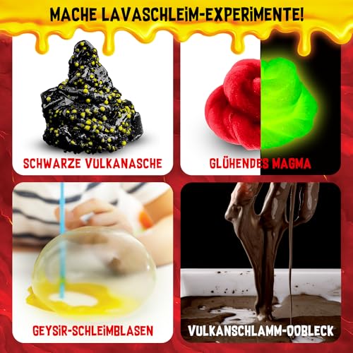 Lava science slime set, fun slime set laboratory for children to do science experiments and make lava slime yourself