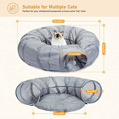 Basis Cat Tunnel Modernized Cat Toy Circle Tunnel for Cats