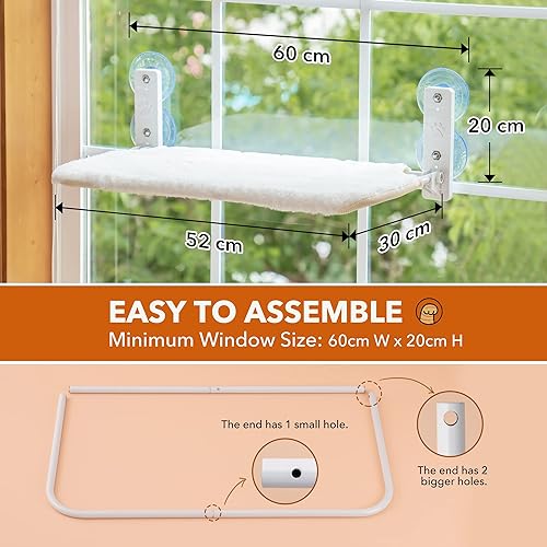 Cat hammock window seats for cats Foldable cat bed window with Stable suction cups