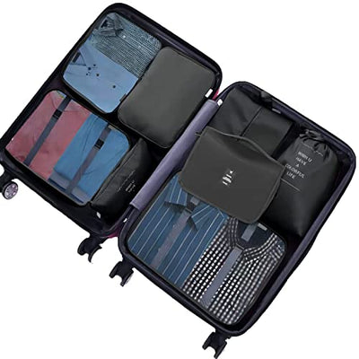 8-Piece Packing Cubes, Clothes Bags, Suitcase Organiser for Holidays and Travel, Packing Cube Set, Travel Cube, Organiser System for Suitcases