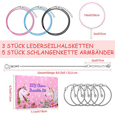 Schmuck Handwerk Kits Charme Armband Handwerk Kit Geschenke DIY Schmuck machen Kit Spielzeug für Kinder Erwachsene Schmuck machen Kit Perle Schlange Halskette