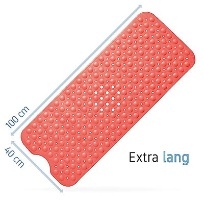 Bath mat | anti-slip mat extra long in premium quality | bath mat antibacterial & machine-safe | bath mat non-slip | bathtub anti-slip mat