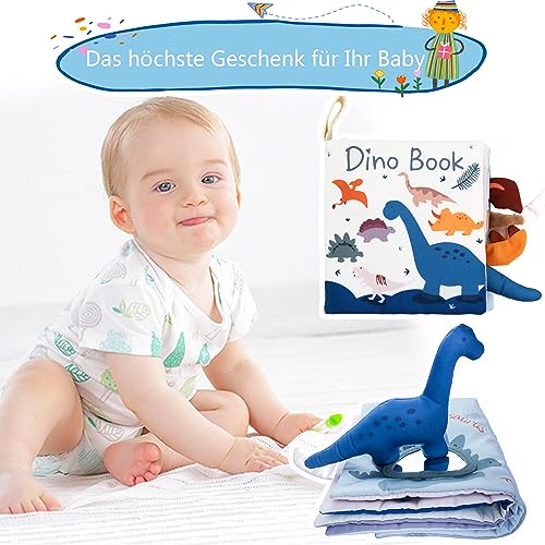 3D baby book baby toys from 0 3 6 12+ months, dinosaur toys 1 year