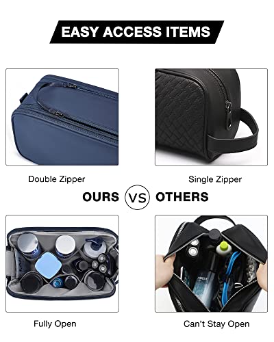 Toiletry Bag, Travel Toiletry Organizer Dopp Kit Water Repellent Shaving Bag for Toiletry Accessories