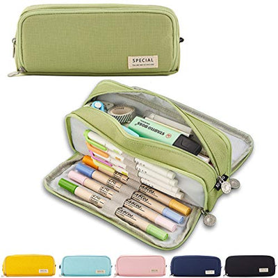 Pencil Case Teenager Pencil Case 3 Compartment, Large Capacity Pencil Case for School & Office