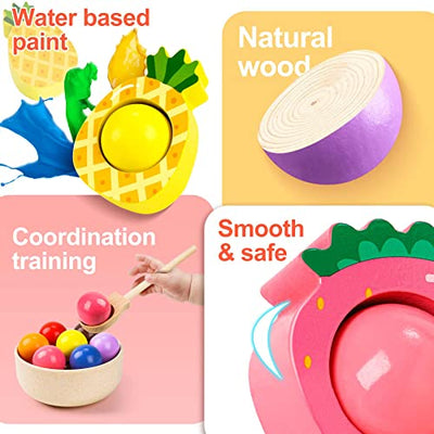 Toys from 1 year | Baby motor skills toys Fruit wooden toys | Children's educational toys