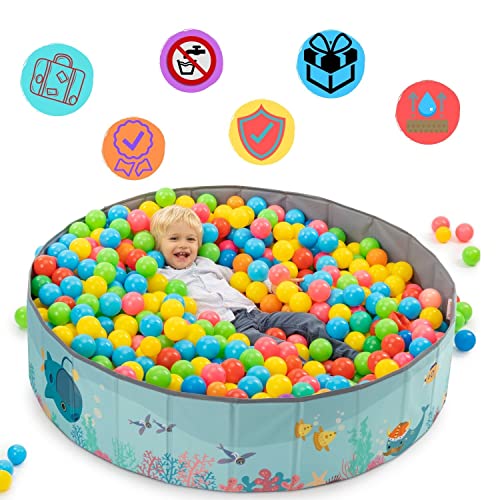 Ball bath. Playpen baby ball bath children. Ball bath round. Ball baths Without balls. Ball bath outdoor XL-120x30cm. Waterproof. (Balls Not Included)