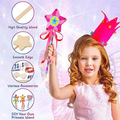 Princess Wand Craft Set Princess Accessories Girls Party Bag Princess Craft