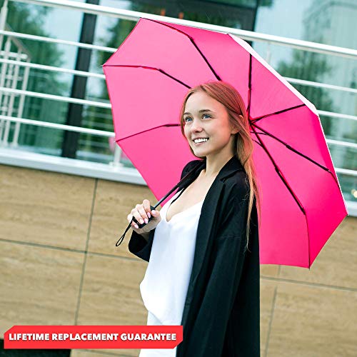 Umbrella - Pocket umbrella - Open and close automatically - Small, compact, lightweight, strong, windproof and stormproof