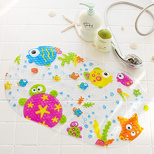 Tapis de bain enfants anti-dérapant coloré tapis de bain ventouse