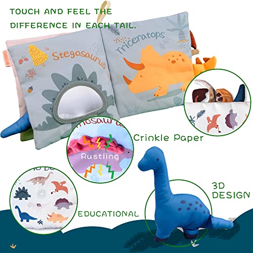 Baby toys, 2 pieces of interactive 3D books for baby, soft fabric books, busy books, toys