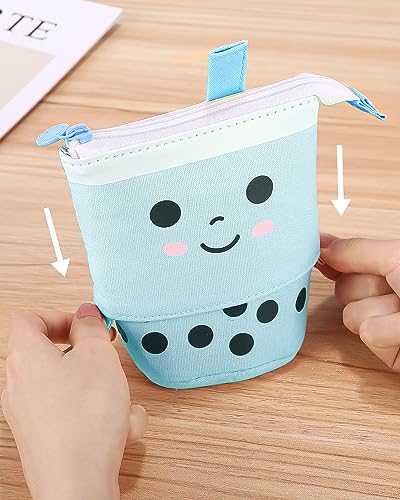 Pencil case zipper, telescopic pencil case, 2-in-1 pencil case, teenager